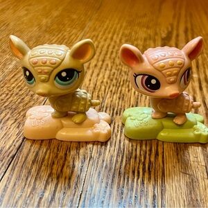 Littles Pet Shop LPS McDonald’s Happy Meal Toys Armadillos set of 2